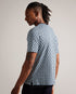 CHETEL-Tops-Bring your look to life with CHETEL. Boasting a bold geometric print and classically comfortable silhouette, this tee will be your partner in style any day of the week. T-shirt Geometric print Short sleeves Crew neck Pure cotton Ty is 6'1" / 1.86m and wears Light Blue in a Ted size 3- Ted Baker Romania